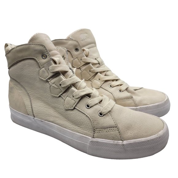 Sorel Caribou Mens 13 White Boots Waterproof Outdoors Casual Streetwear